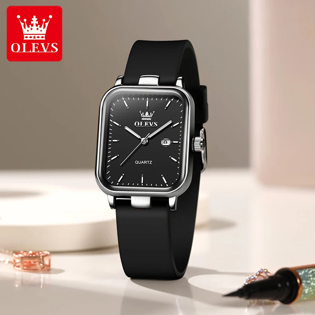 OLEVS 7089 Watch For Women Top Brand Calendar Quartz Woman Watch Waterproof Luminous Simple Fashion Elegant Ladies Hand Clock