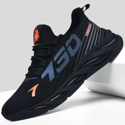 New Summer Men's Breathable Mesh Running Shoes Lightweight Trendy Sports Sneakers for Daily Workout and Outdoor Walking