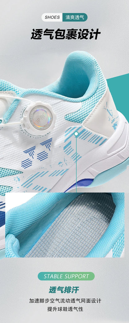 Badmintonski čevlji za moške, športni čevlji za trening, za notranjo in zunanjo uporabo, protizdrsni, odporni na obrabo, iz mrežastega materiala, dihalni, čevlji za namizni tenis