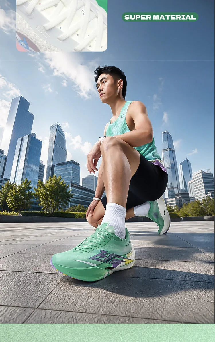 QIAODAN Feiying PB6.0 hardloopschoenen met koolstofplaat voor heren, professionele marathon-wedstrijdschoenen, lichtgewicht sportschoenen QDB023263299