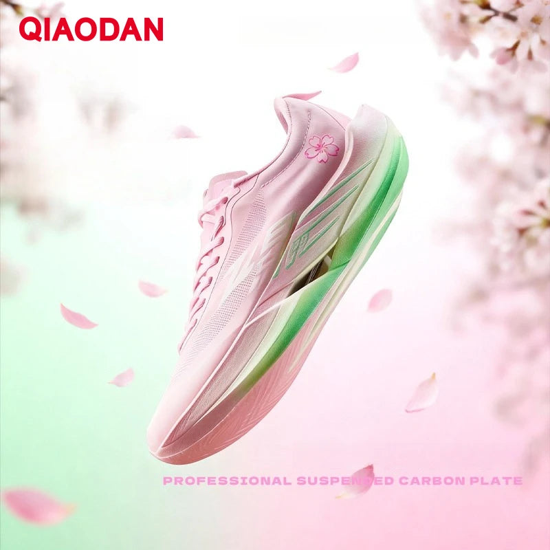 QIAODAN Feiying PB6.0 Marathon- en hardloopschoenen voor heren met koolstofplaat over de volledige zool, lichtgewicht sportschoenen QDB023261299