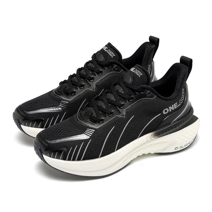ONEMIX Nieuwe hardloopschoenen met demping voor heren, geschikt voor intensieve hardlopers, met veters, sportschoenen voor dames, antislip, outdoor, atletische herensneakers