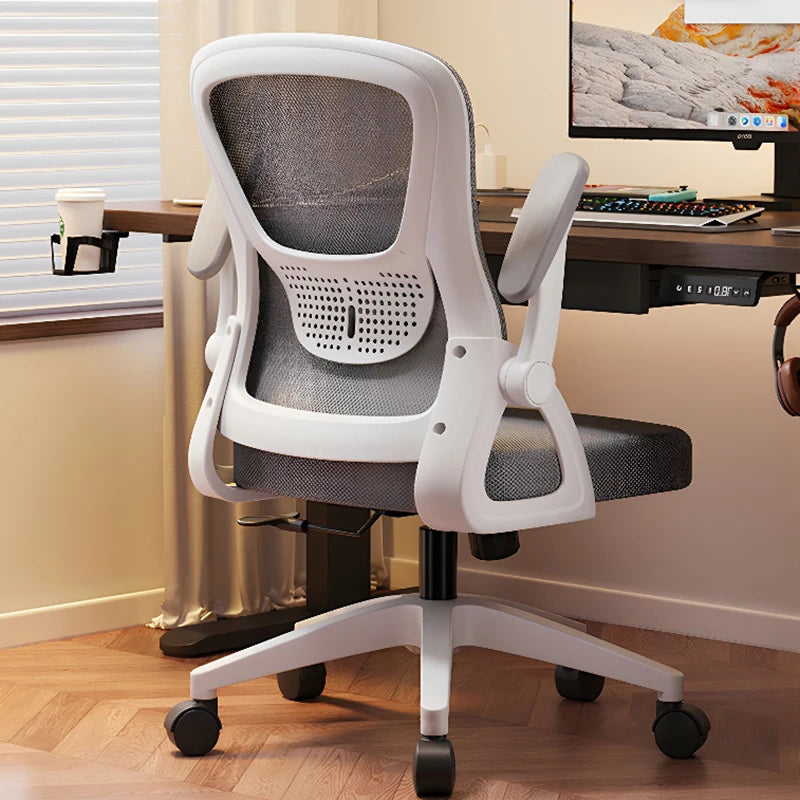 Ergonomic Swivel Office Chair Luxury Gaming Computer Chair with Armrests, Adjustable Height Home Office Desk Chair for Study and Living Room