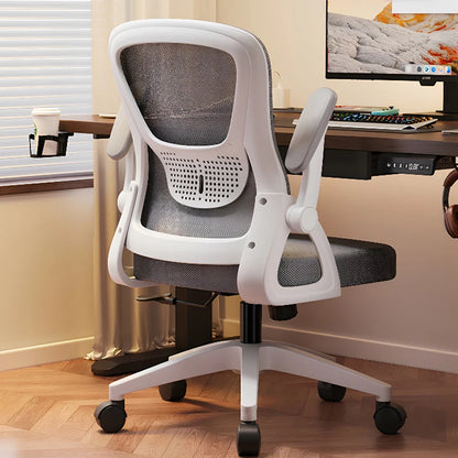 Ergonomic Swivel Office Chair Luxury Gaming Computer Chair with Armrests, Adjustable Height Home Office Desk Chair for Study and Living Room
