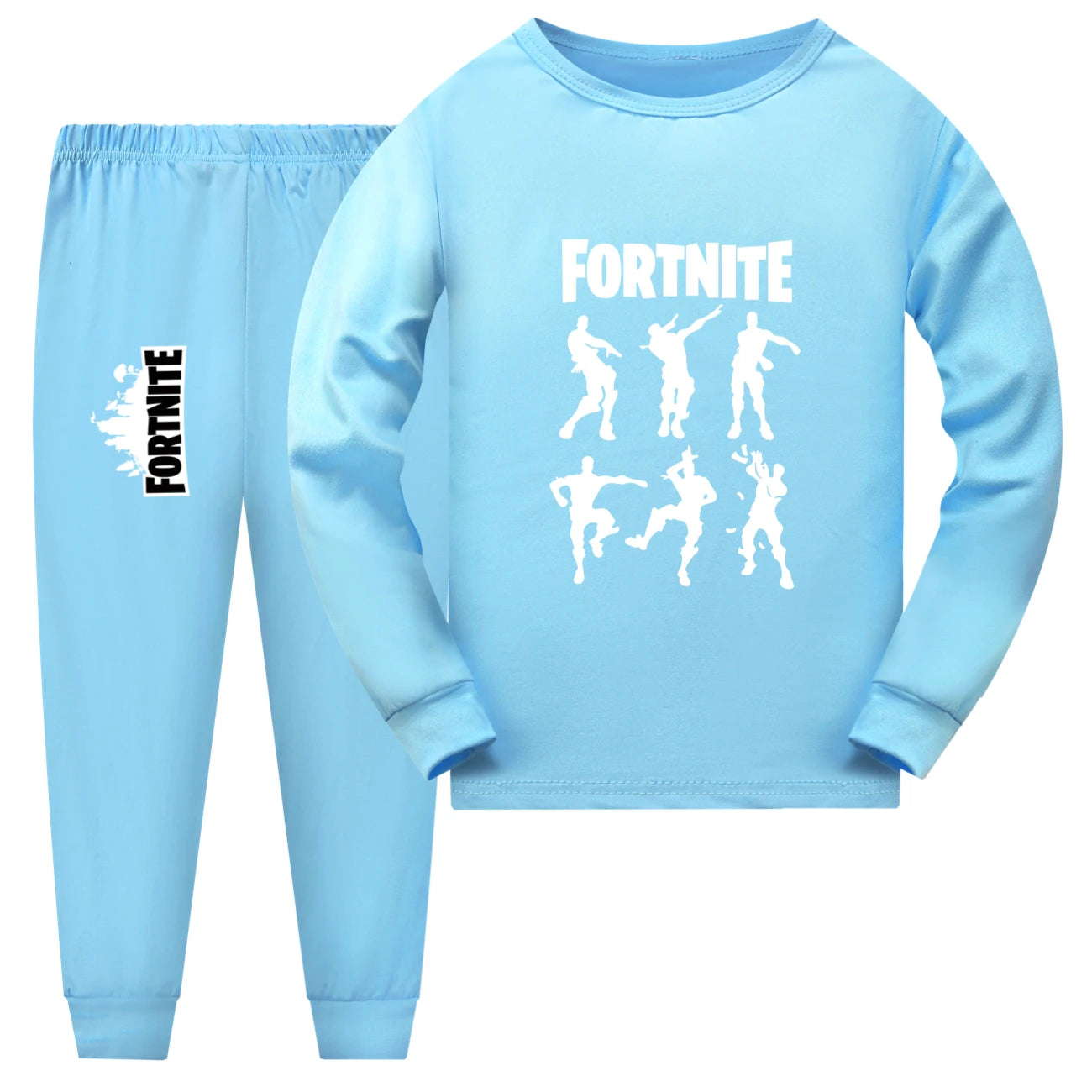 New Kids Fortnite Fall Pajama Sets Baby Girls Long Sleeve Tops Pants 2pcs Set Teen Boys Daily Sleepwear1006