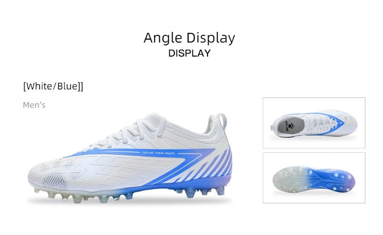 Kelme Soccer Shoes Men's Marauding Mid-Range MG Adult Game Short Spikes Professional Training Human Grass Football Shoes