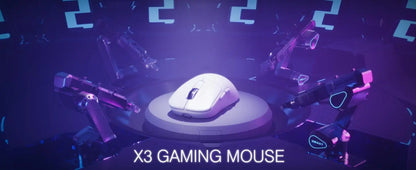 ATTACK SHARK X3 leichte kabellose Gaming-Maus, 49g Tri-Mode, PAW3395 26K DPI Sensor, 200h Akkulaufzeit, 5 programmierbare Tasten