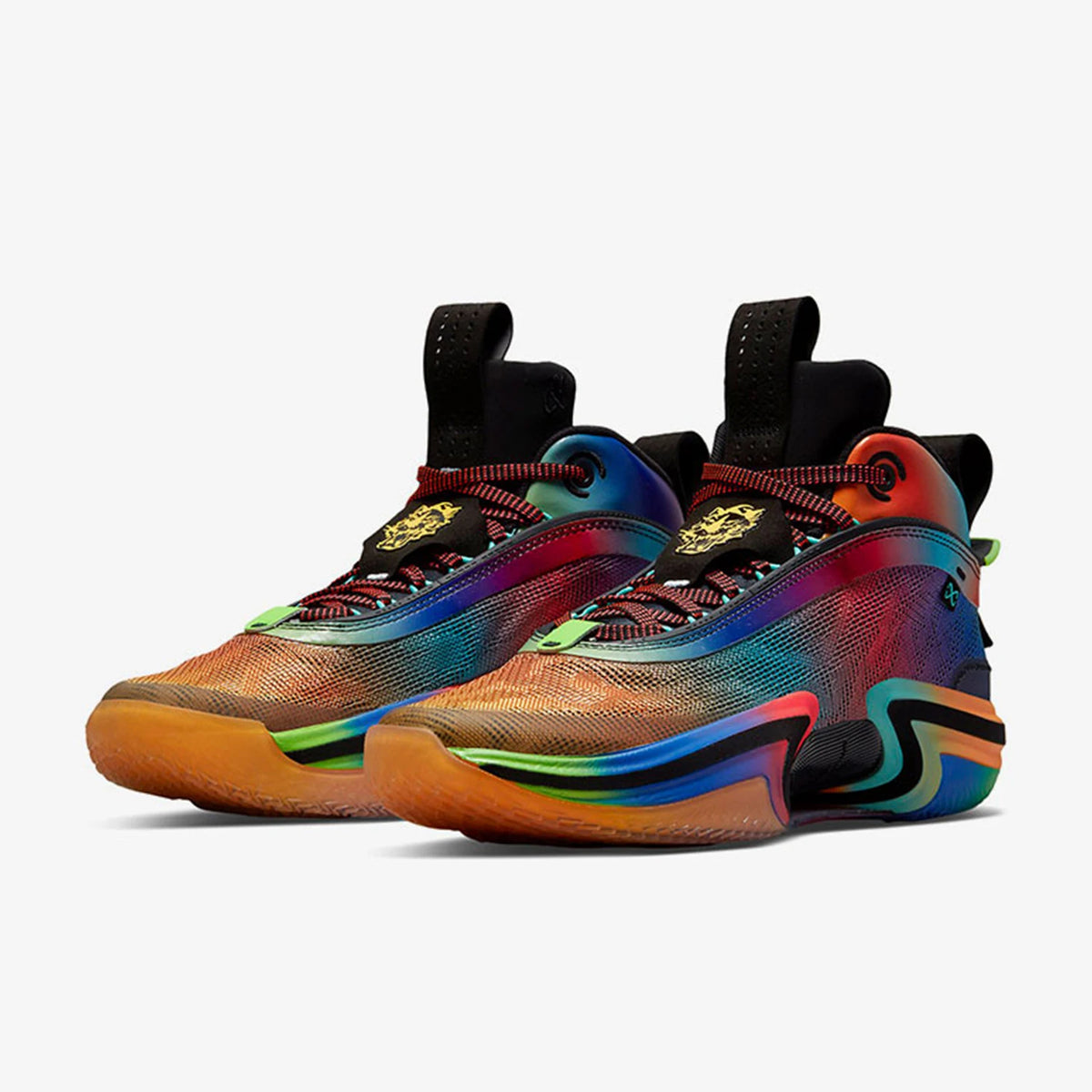 Nike Authentic Jordan Unisex Rainbow Mid-Top strapazierfähige Basketballschuhe DN4200-064