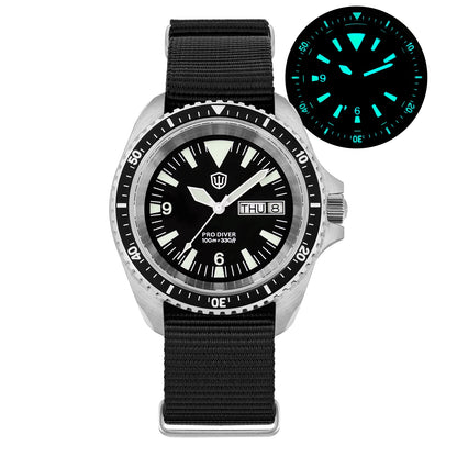 Watchdives WD1980 V3 Luxury Watch VH31 Sweep Seconds Quartz Movement AR Coating Sapphire Glass 10Bar Waterproof Men's Watches