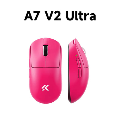 MCHOSE A7 V2 mouse da gaming wireless leggero, doppia frequenza di polling 8,000Hz, PAW3950 TI, mouse per gaming, eSport e ufficio
