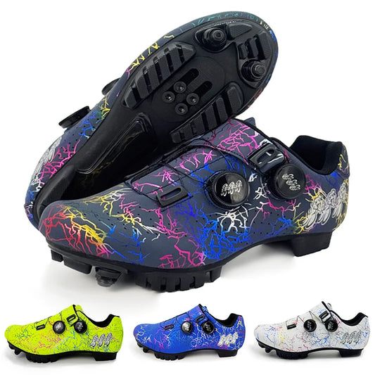 2025 Cycling Sports Shoes MTB and Cleats Men's Sports Speed Cycling Shoes Women's Mountain Racing Flat SPD Road Cycling Shoes