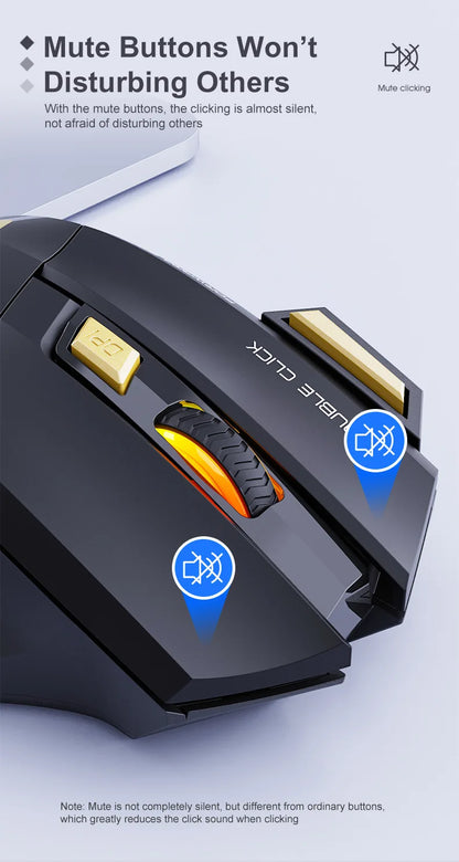 UTHAI GW-X7 Laptop accessories 7-key double tap free 2.4G silent rechargeable colorful breathing light wireless gaming mouse