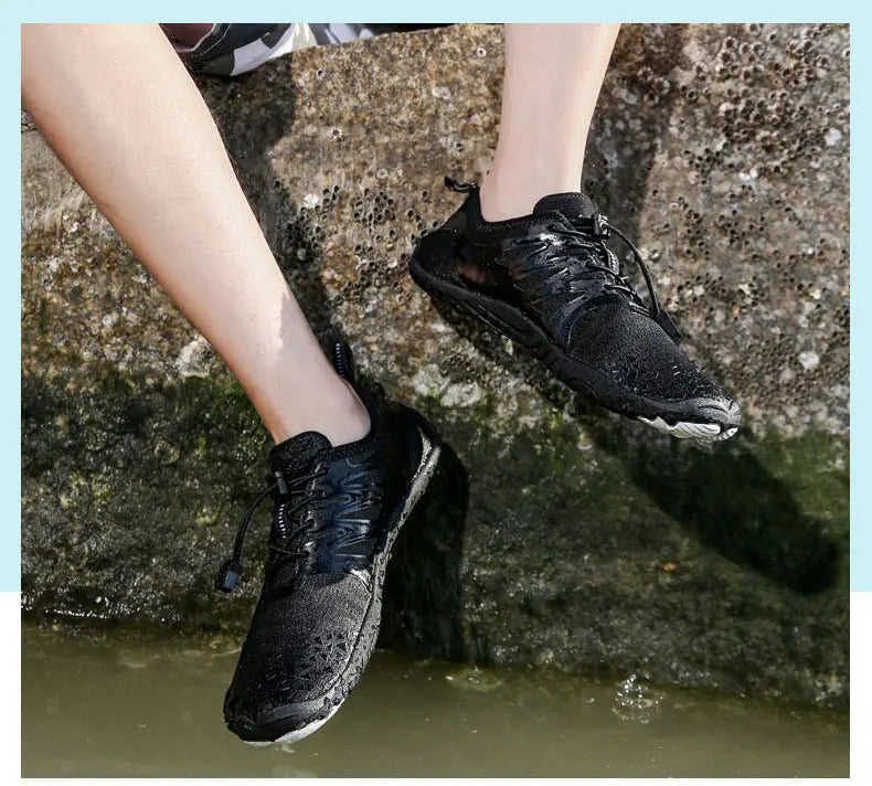 EOCENE Uomo Donna Scarpe acquatiche per sport all'aperto a piedi nudi: ad asciugatura rapida, per spiaggia, nuoto, fitness, guado, escursionismo, ciclismo, scarpe da ginnastica acquatiche