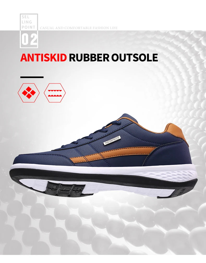 Pantofi din piele pentru bărbați, adidași, pantofi casual la modă, pantofi italieni respirabili pentru timp liber, adidași pentru bărbați, încălțăminte antiderapantă, pantofi vulcanizați pentru bărbați