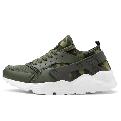 Zapatillas deportivas de moda para hombre, ligeras, cómodas y transpirables. Zapatillas deportivas para hombre, zapatillas para caminar, de malla, planas, rojas, de verano.