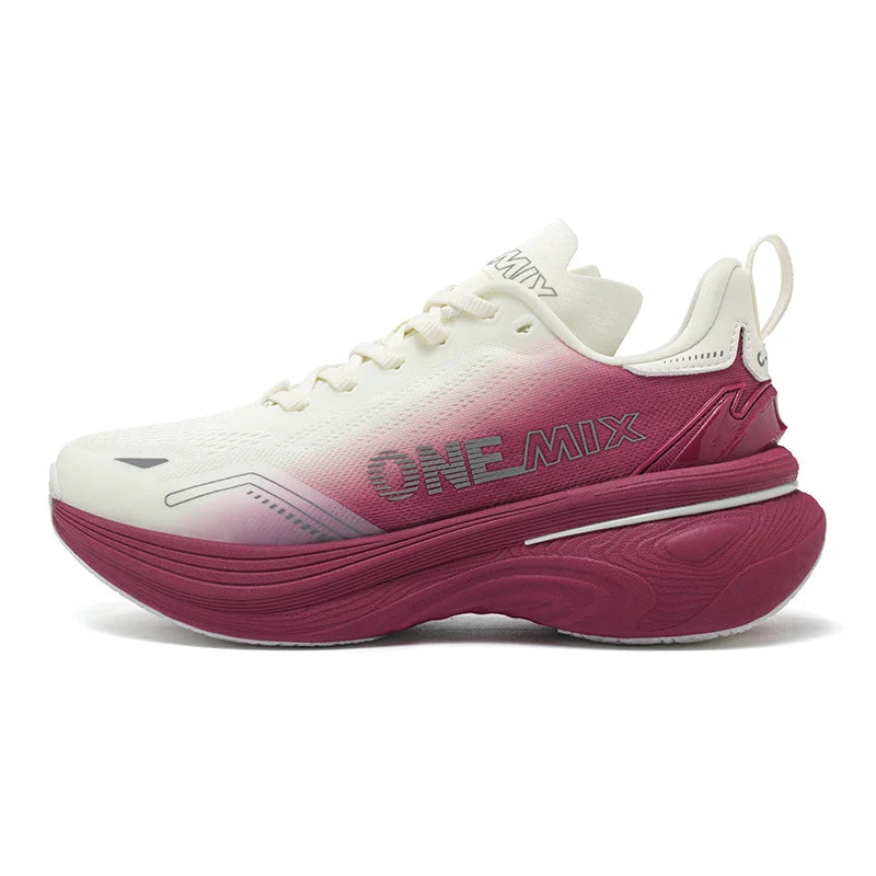 ONEMIX Nieuwe jogging- en hardloopschoenen voor dames en heren, lichte sneakers, wegschoenen, slijtvaste modieuze sportschoenen, fitnessschoenen