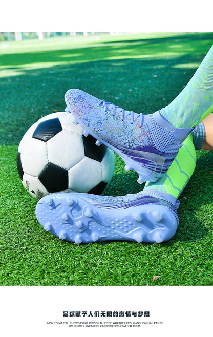 Men Professional Football Shoes Society Cleats Soccer Shoes Original Indoor Football Field Boots Grass Training TF/FG Sneaker