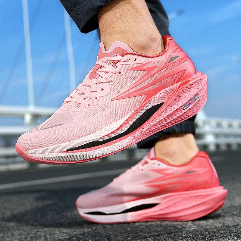 Men's Sports Running Shoes, Casual Marathon, Lightweight, Comfortable Women's Athletic Non-Slip Walking Sneakers, Outdoor Couple Shoes
