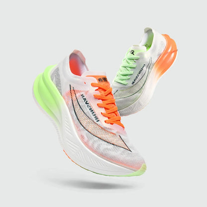 IRUNSVAN Scarpe da corsa da uomo, scarpe sportive traspiranti, leggere, da maratona, con piastra in carbonio, sneakers casual, comode, per l'allenamento atletico