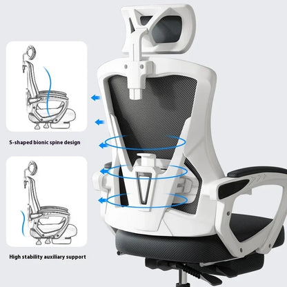 Ergonomic Recliner Chairs Gaming Computer Office Chair Free Delivery Wheels Foot Rest Comfortable Office Furniture