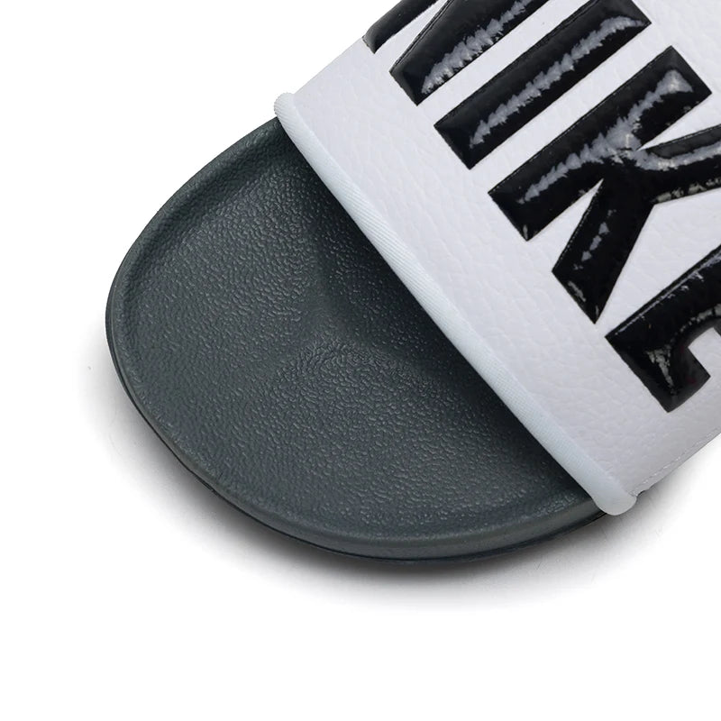 „Nike Offcourt Slide“ vyriški šlepetės, patogūs ir lengvi sandalai, skirti nešioti tiek patalpose, tiek lauke, paplūdimio batai Bq4639-001