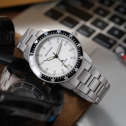 MILITADO ML25 VH31 Sweep Second Quartz Watch Men Swiss Ronda 515 Movement 200m Sapphire Crystal Ceramic Bezel 316L Steel Watches
