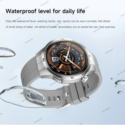 2025 GPS Smartwatch for Men  HD AMOLED Display, Bluetooth Calling, Heart Rate Monitor, GPS Motion Tracking & Waterproof Design