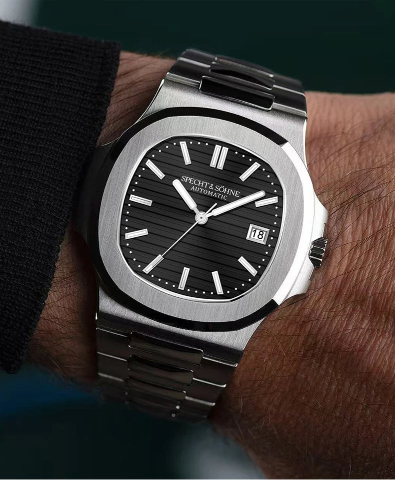 2025 Specht&Sohne New Hot Selling Men's Automatic Mechanical Watch Sapphire Crystal Stainless Steel Sports Watch Waterproof 50M