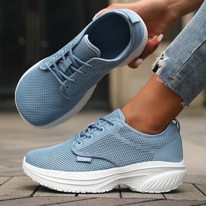 Zapatillas de running para mujer: transpirables, cómodas, para actividades al aire libre y acampada; zapatillas minimalistas con horma ancha y suela blanda, tipo tenis.