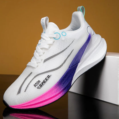 Men's Carbon Board Running Shoes Marathon Long-Distance Running Sports Shoes Support Stable Casual Women's Breathable Running Shoes