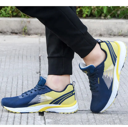 BONA – Pantofi sport pentru bărbați, model popular, cu parte superioară din plasă țesută, pentru alergare, jogging și plimbare, cu șireturi