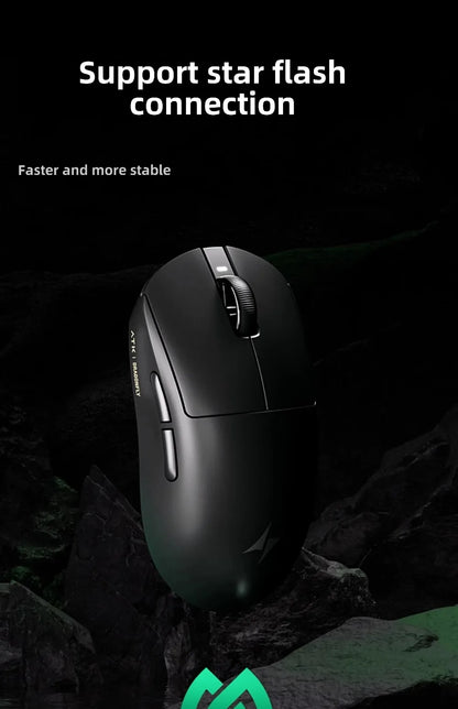 ATK Dragonfly A9 kabellose Bluetooth-Gaming-Maus, ergonomisches Design, schnelle Reaktion, PAW3950 Ultra, 800mAh, leicht, 8KHz, E-Sports