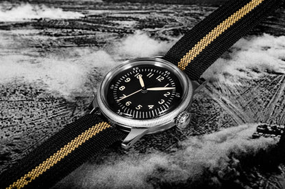 RDUNAE RA05 Vintage Military Watch 2035 Movement Quartz K1 Mineral Glass Crystal Stainless Steel Luminous Waterproof Men's Watches