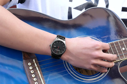 Ceas pentru bărbați Hannah Martin, carcasă din oțel inoxidabil, mecanism cu cuarț, cadran de 41 mm, stil profesional, cu afișaj calendar (imitație)