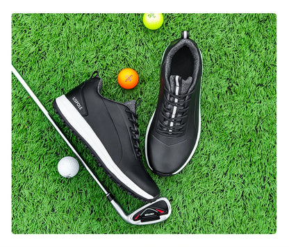 Lersure golfski čevlji za moške, vodoodporni golfski čevlji s špicami, profesionalna protizdrsna golfska obutev, športni copati, luksuzni športni čevlji