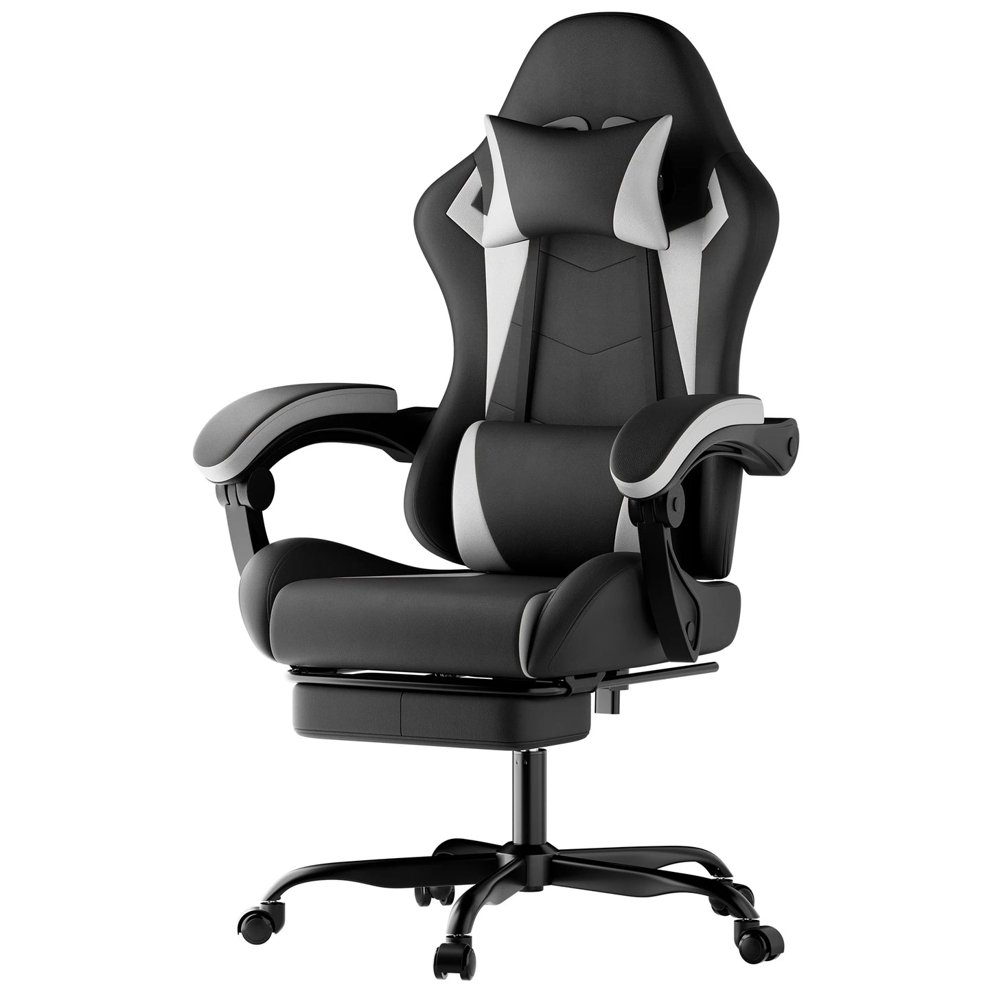 Ergonomic Gaming Chair with Lumbar Support and Headrest, Height-Adjustable Gaming Chair, PC Chair for Adults, Girls, and Boys