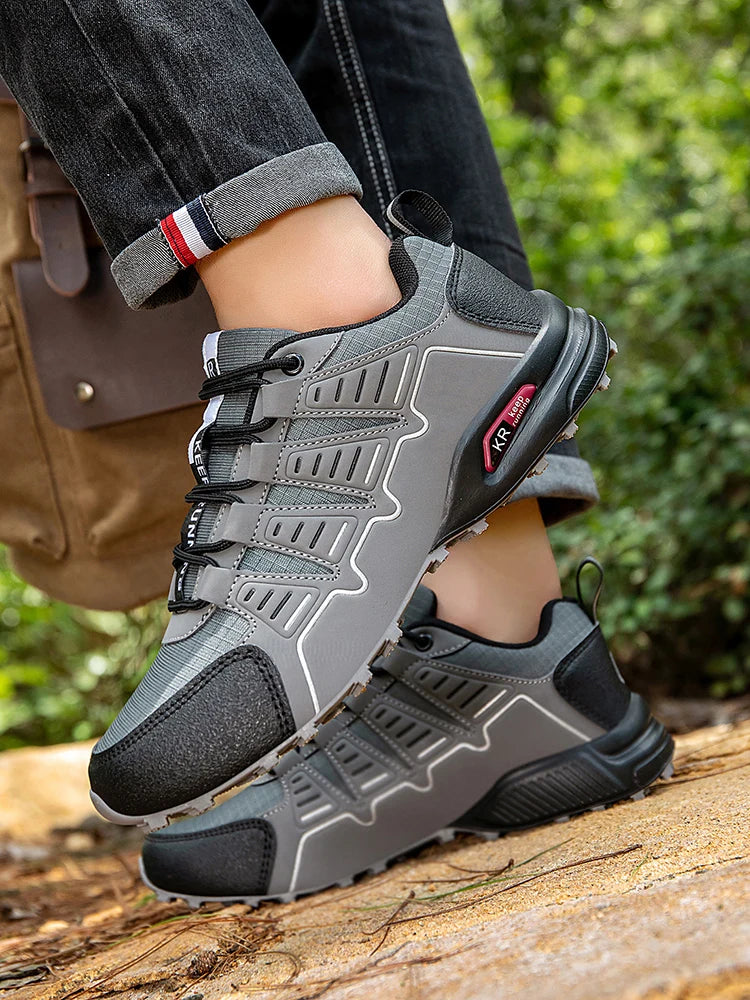 Men's Hiking Shoes Waterproof All-Terrain Outdoor Sneakers Non-Slip for Trekking Camping Tactical Training Outdoor Cycling