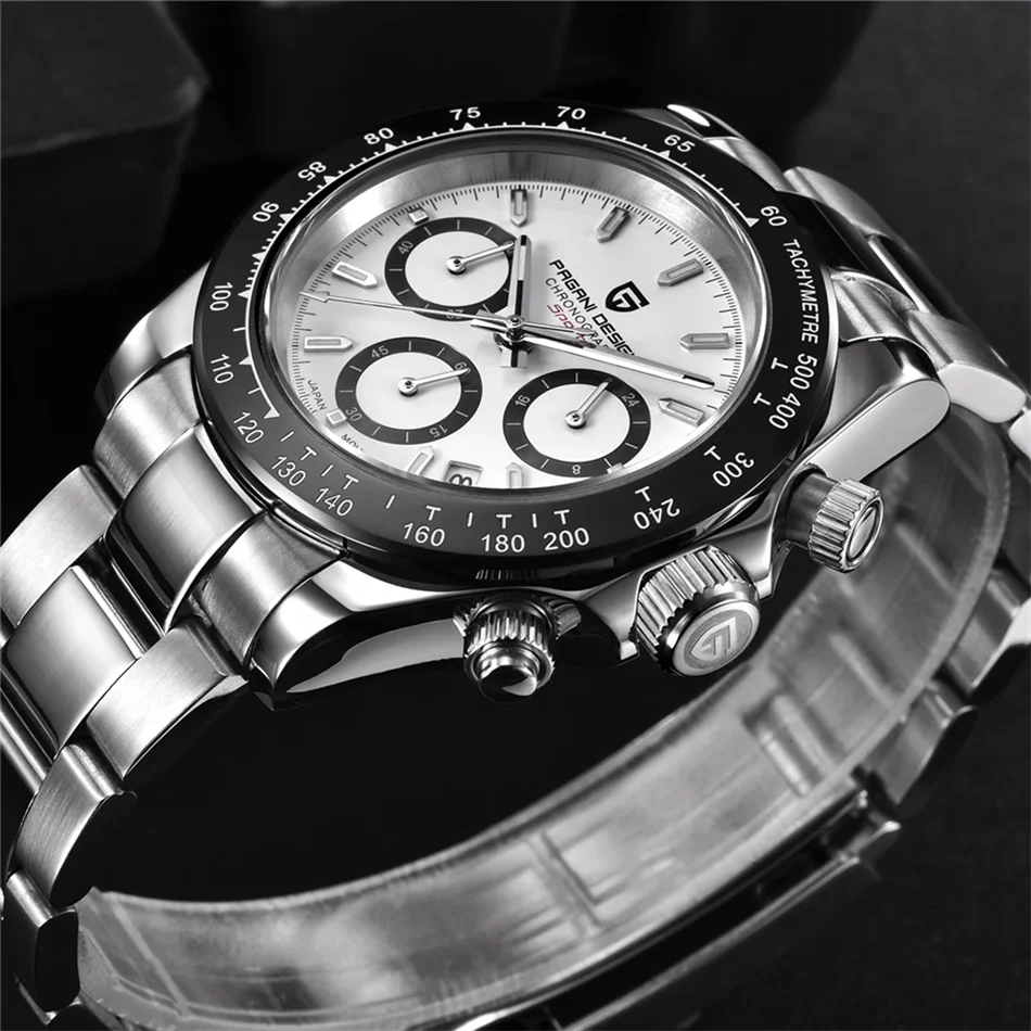 Neue PAGANI DESIGN PD1644 Luxus-Quarzuhr für Herren mit automatischem Datum, sportliche Armbanduhr, 100m wasserdicht, Chronograph, Herrengeschenk