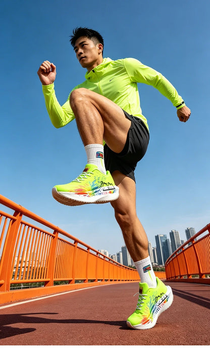 Scarpe da running 2026 con nuovo motivo Eagle, piastra in carbonio, scarpe sportive da maratona ultraleggere, traspiranti e ammortizzate per allenamento di corsa