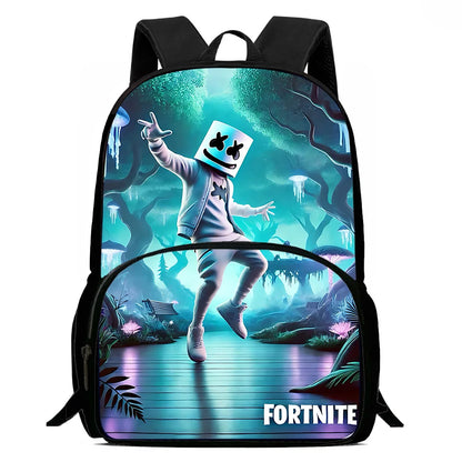 Hot Game Child Backpacks Lunch Bag Pencil Case Pupil Large Capacity School Bags Design-F-FortniteS For Boy Girl Best Gift