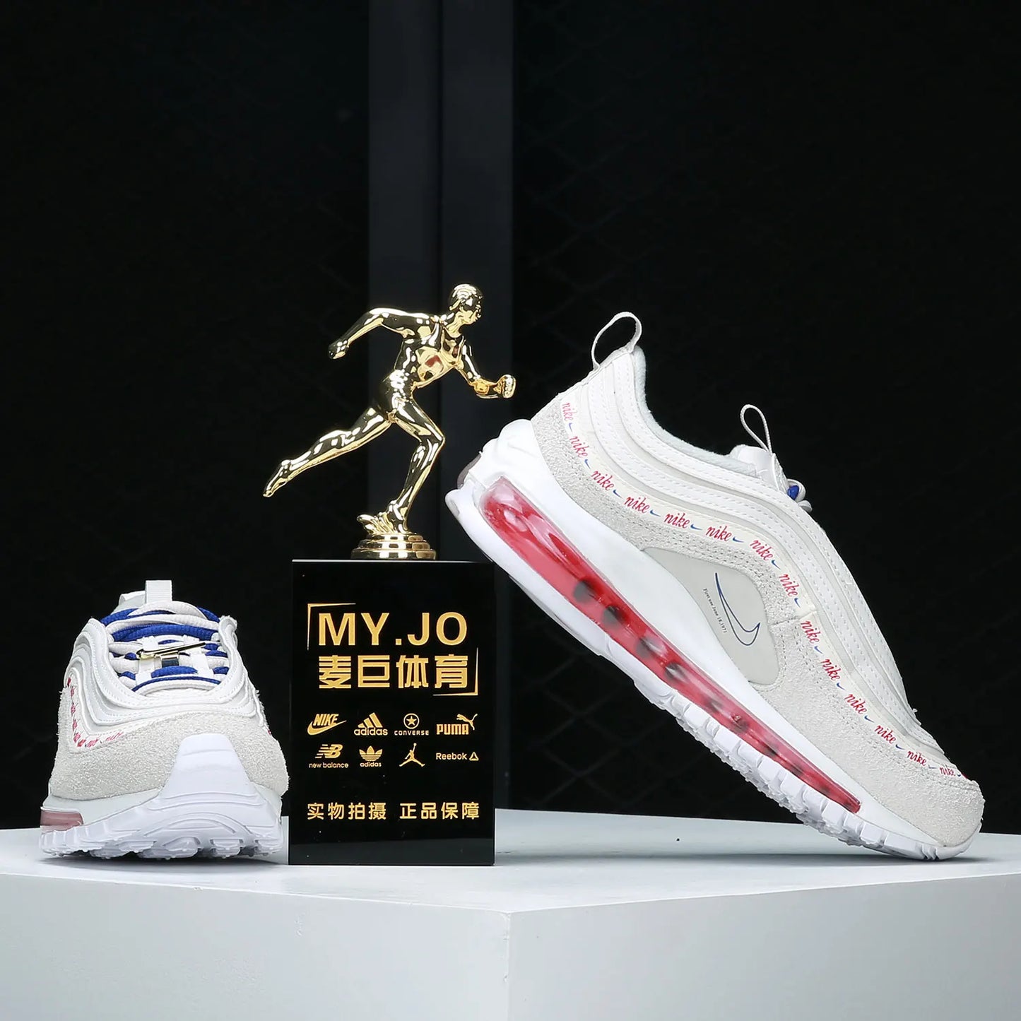 Zapatillas deportivas Nike genuinas AIR MAX 97 para mujer, de caña baja, con amortiguación de aire DC4013-001