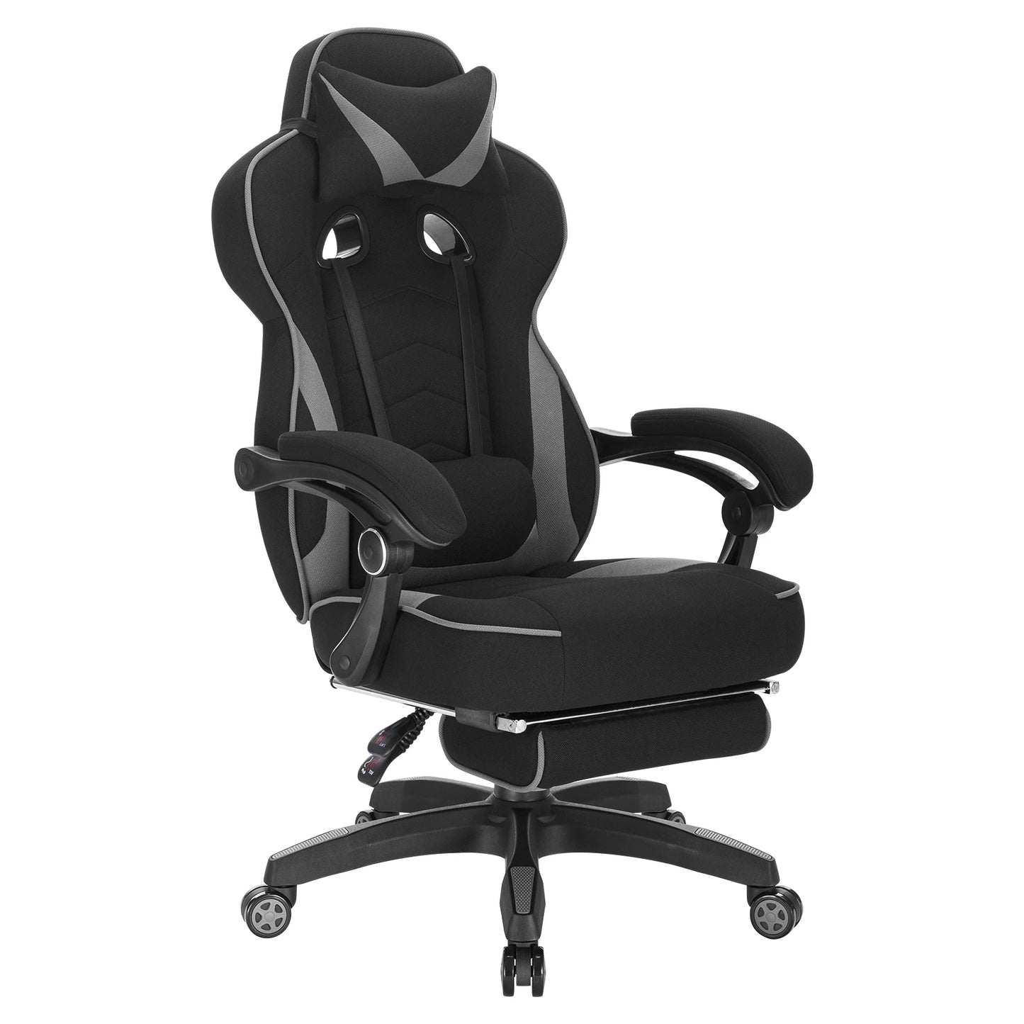 WOLTU Gaming Chair Office Computer Chair Desk Racing Chair Sports Seat with Headrest Lumbar Cushion with Footrest