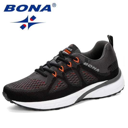 BONA Sneakers for Men, Sport Mesh Trainers, Lightweight Running Shoes for Women, Outdoor Athletic Shoes for Men