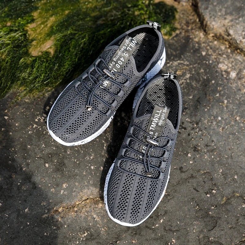 Men and Women Aqua Shoes, Wading Water Upstream Outdoor Sports Beach Sneakers, Canyoning Camping Amphibious River Tracing Creek