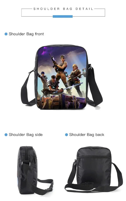 Fortnited 3-teiliges Rucksack-Set für Jungen – Victory Game, 16 Zoll, wasserabweisender Vorschul-Rucksack, cooler Grundschulrucksack