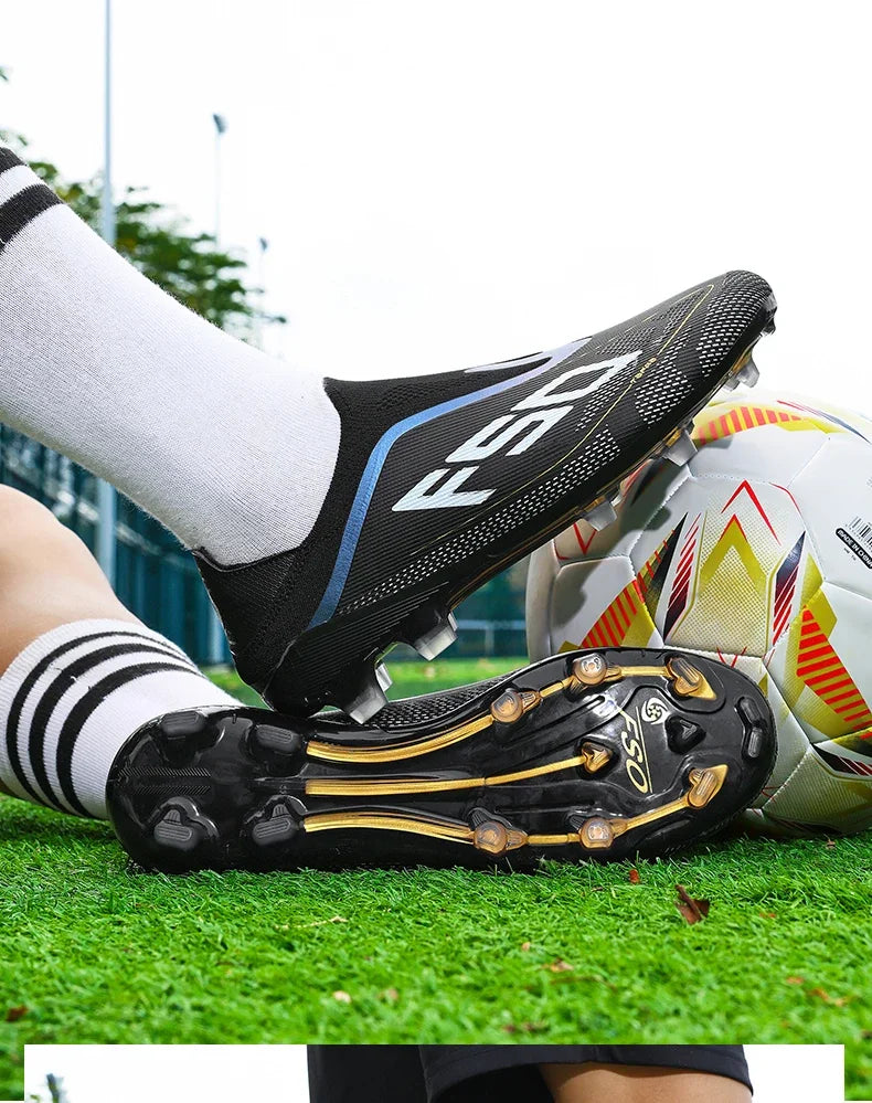 Moški nogometni čevlji Visokokakovostni nogometni čevlji Superge Za tekme V notranjih prostorih Protizdrsni Čevlji s špicami za travo Visoki čevlji za futsal Najbolje prodajani Čevlji za zunanjo uporabo