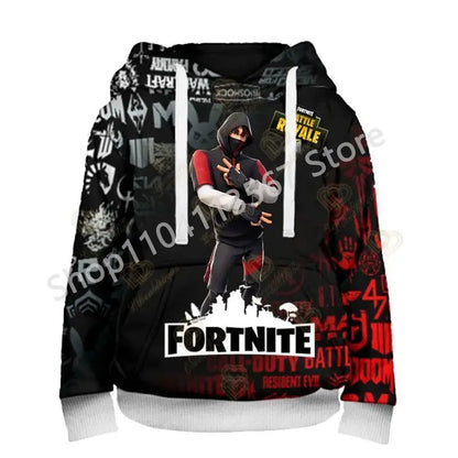 Sweatshirts com Capuz Llama Battle Royale F-Fortnited com Impressão 3D para Homem, Mulher e Criança, Rapaz e Rapariga, Pullover Streetwear Verde