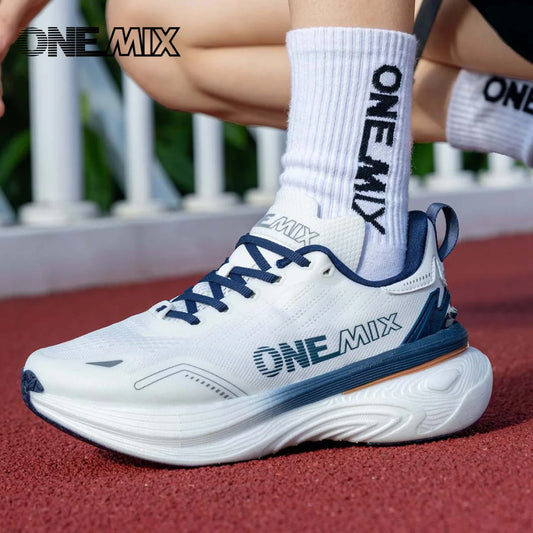 ONEMIX 2026 Jogging Running Shoes, Unisex Lightweight Sneakers, Road Wear-Resistant Fashion Sports Fitness Shoes