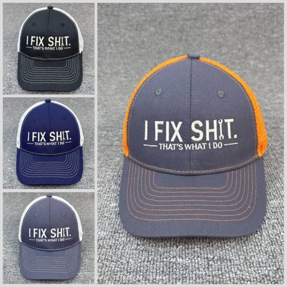 Unisex Embroidery I Fix Shit That's What I Do Mechanic Baseball Cap Repairman Dad Hat Outdoor Activity And Daily Fashion Wear