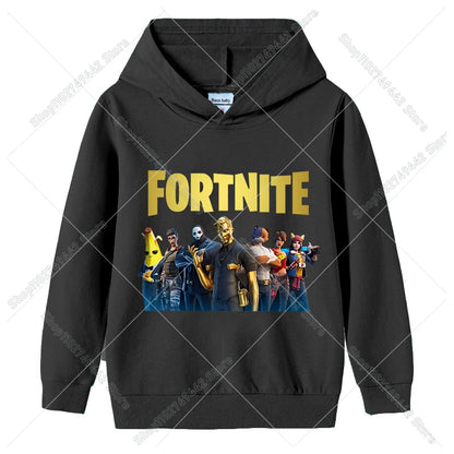 Fortnites Child Hoodies Autumn Hooded Sweatshirt for Boy Girl Thin Tracksuit Long Sleeve Pullover Tops Sportswear Kids Clothes